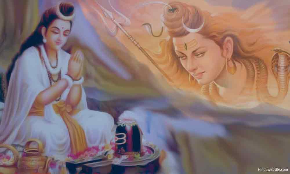 Parvathi Praying to Lord Shiva