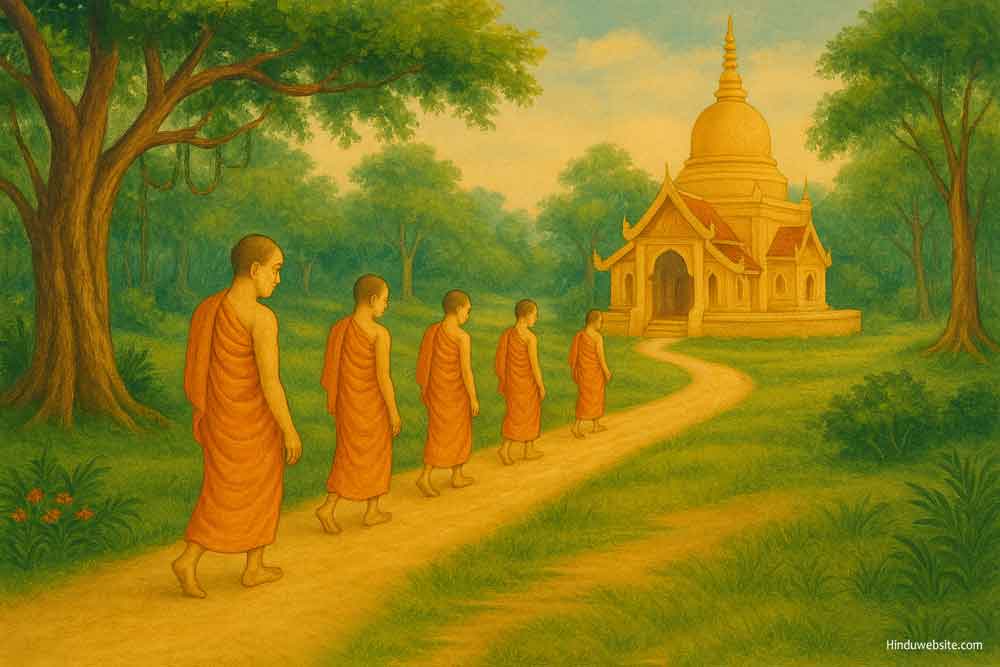 Monks on the Path of right living