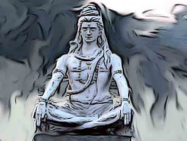 Shiva in meditation