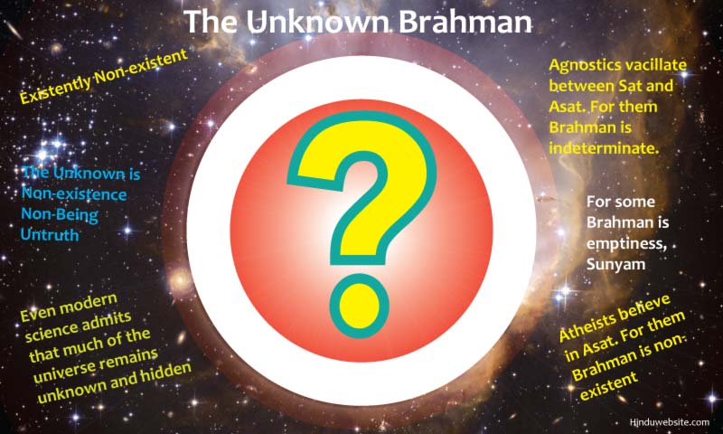 Brahman, the Unknown, Asat