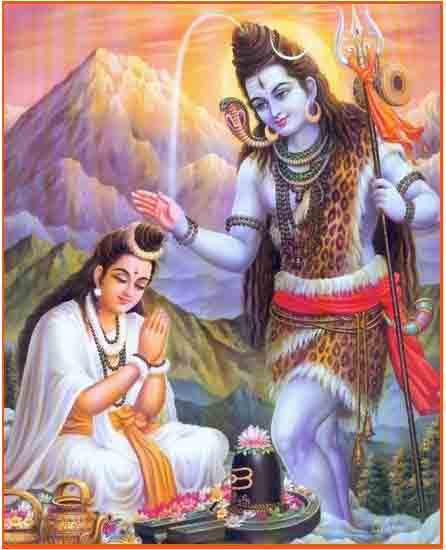 Shiva Blessing Parvathi