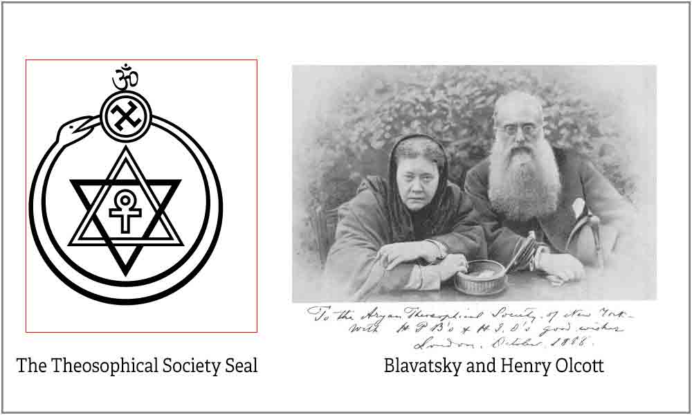 The Theosophical Society Seal, Blavatsky and Henry Olcott