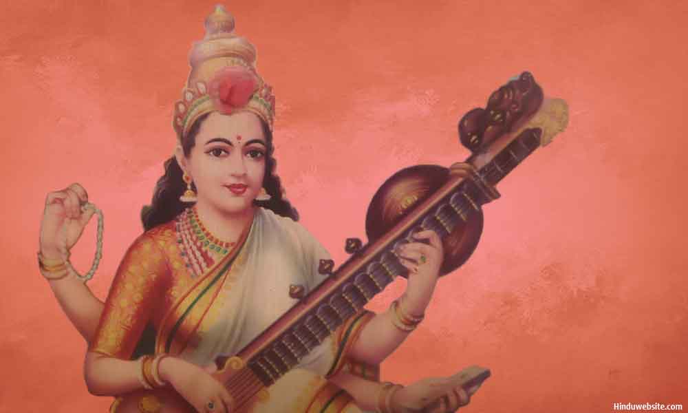Hindu Goddess Sarasvati