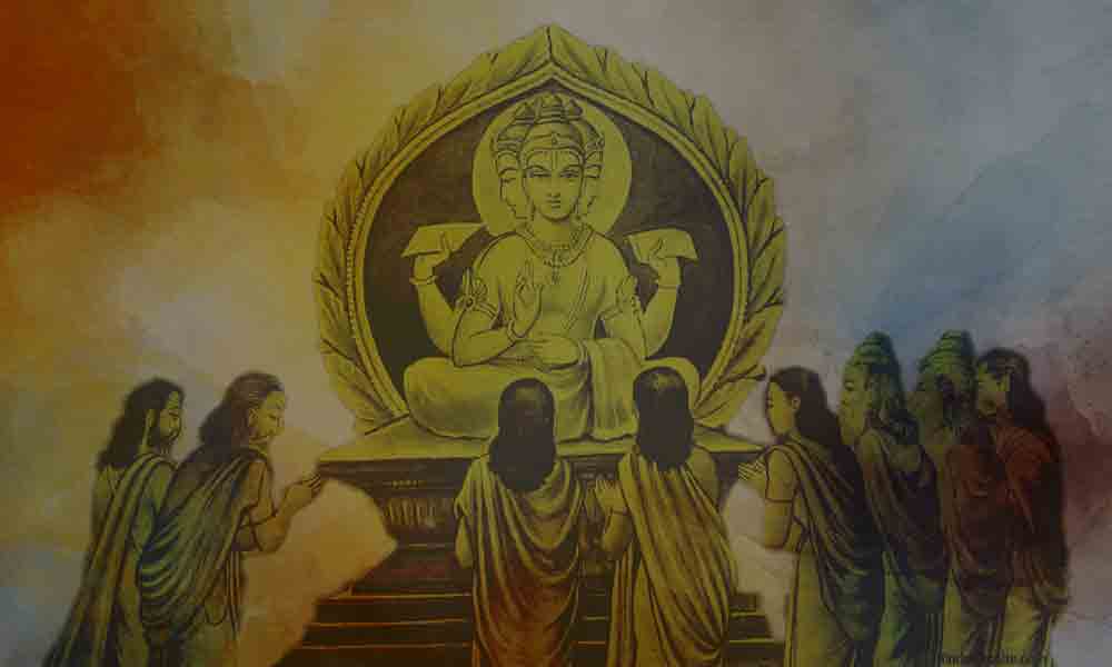 Brahma Teaching Vedas