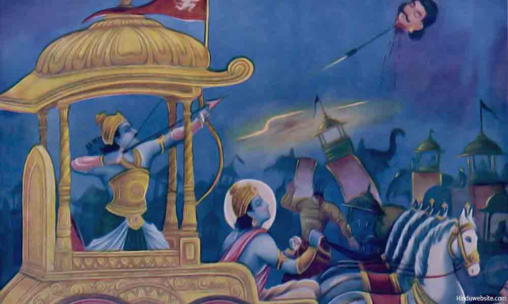 Mahabharata war scene