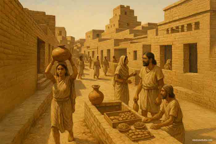 A street scene from Indus Valley