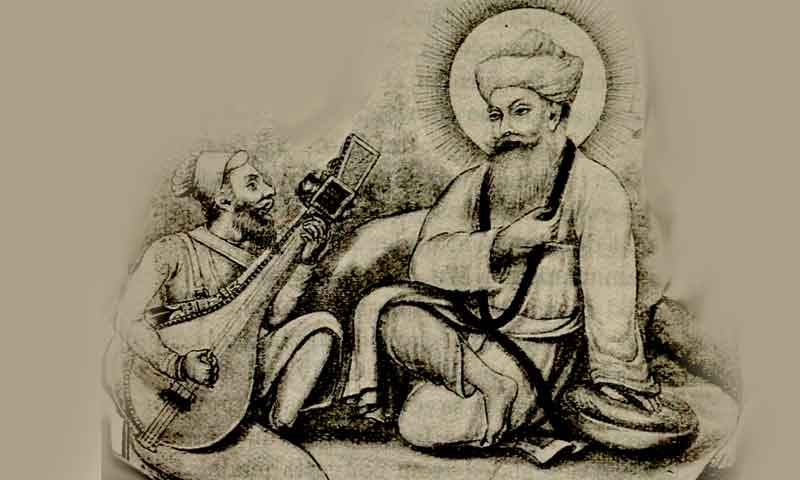 Guru Nanak Listening to Kirtan