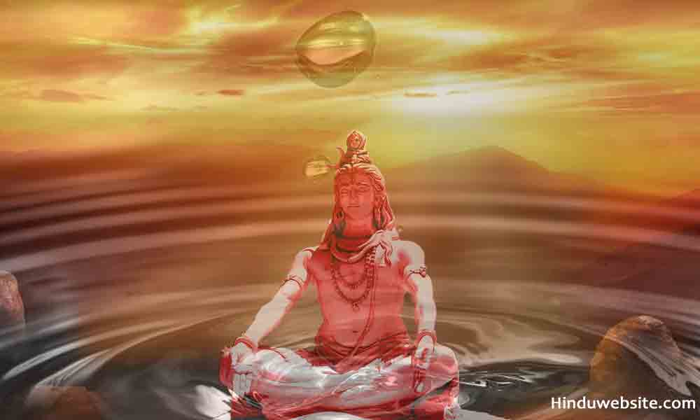 Shiva in meditation