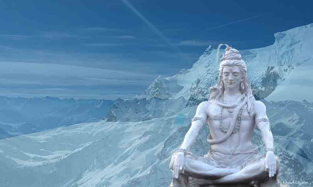 Shiva in the mountains of Kailash