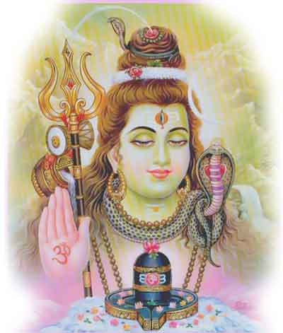 Shiva with Lingam